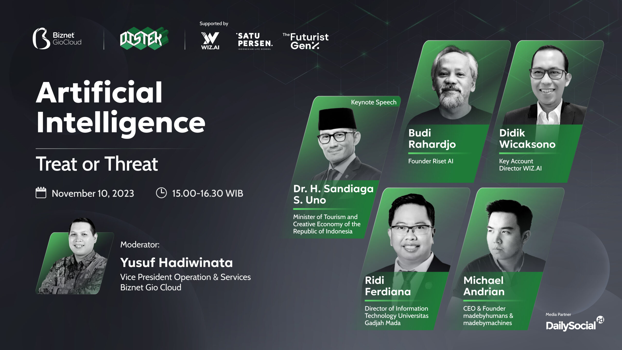 Artificial Intelligence: Treat or Threat? #DISTEK