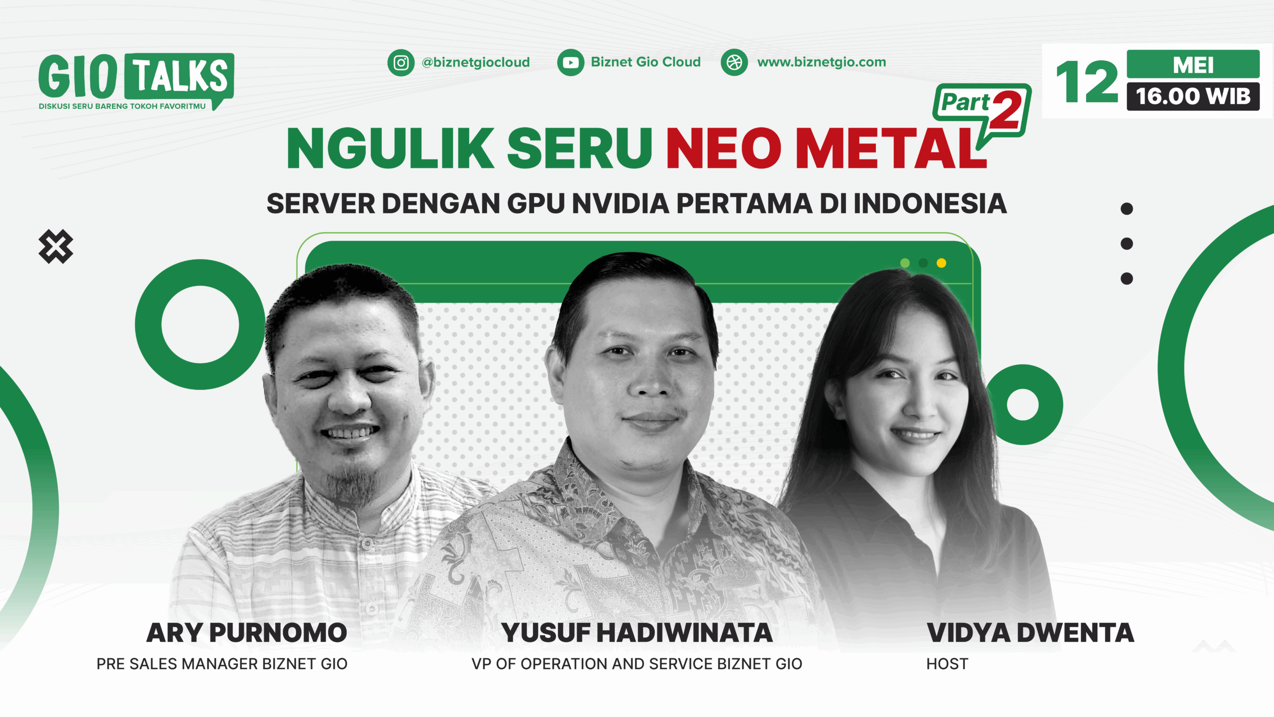 Ngulik Seru NEO Metal Part 2: Server dengan GPU NVIDIA Pertama di Indonesia #GIOTalks